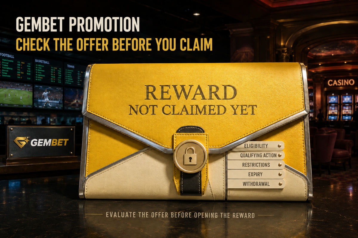 Gembet promotion evaluated for eligibility, qualifying cost, restrictions, and reward value before claiming