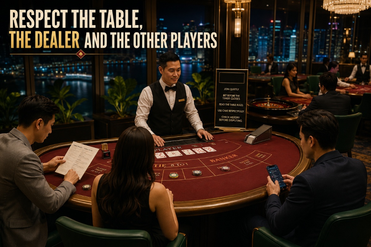 Live casino etiquette for respectful dealer chat betting and table behaviour